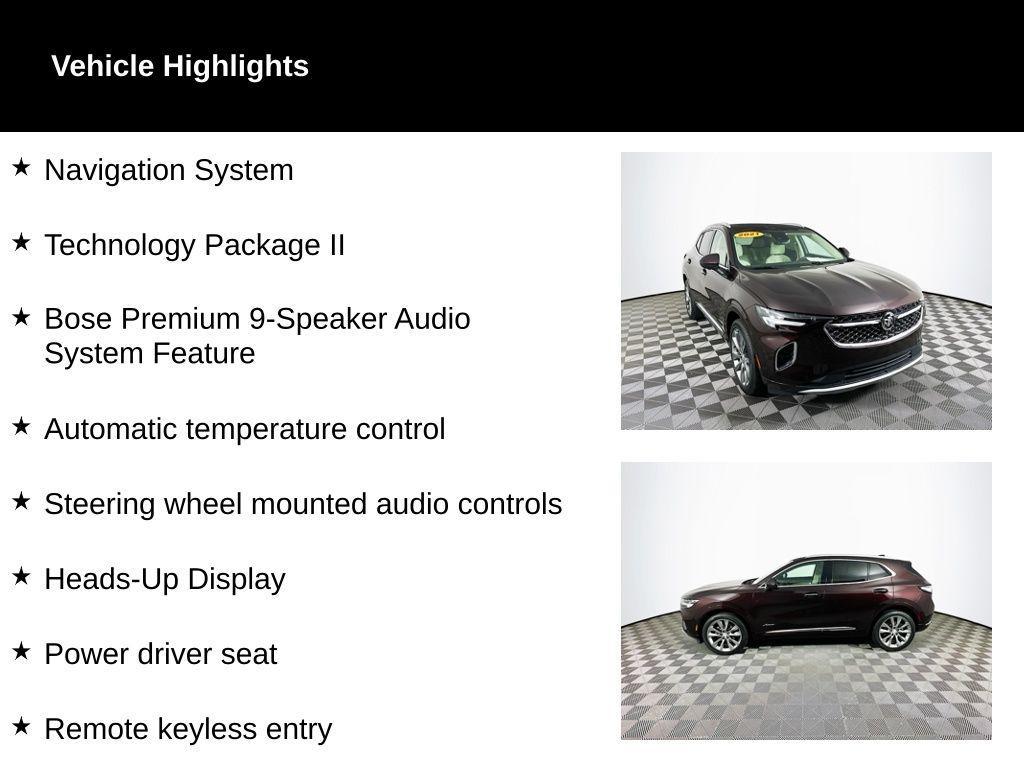 used 2021 Buick Envision car, priced at $24,778