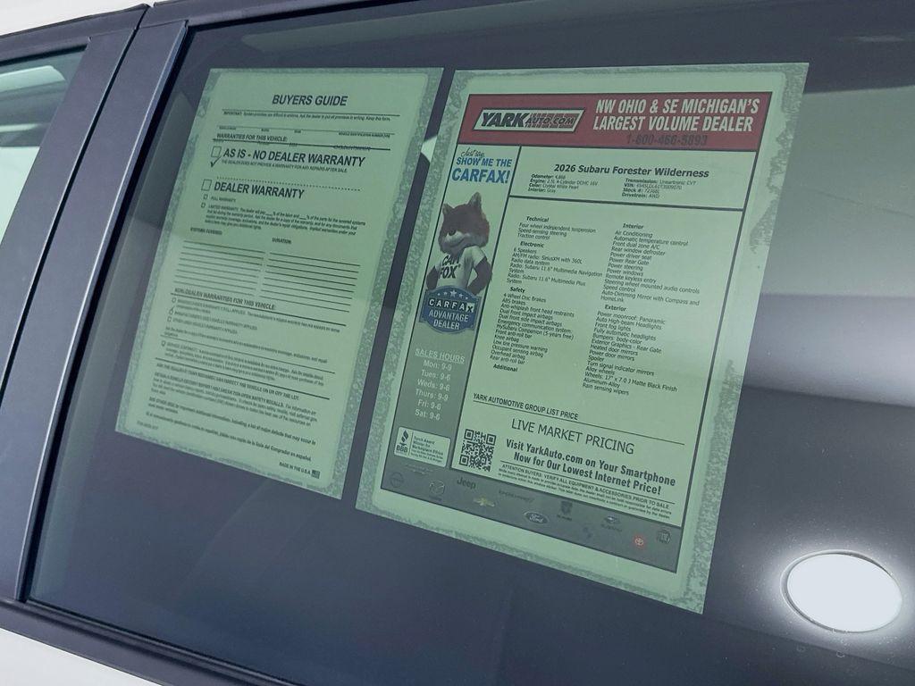 used 2026 Subaru Forester car, priced at $36,996
