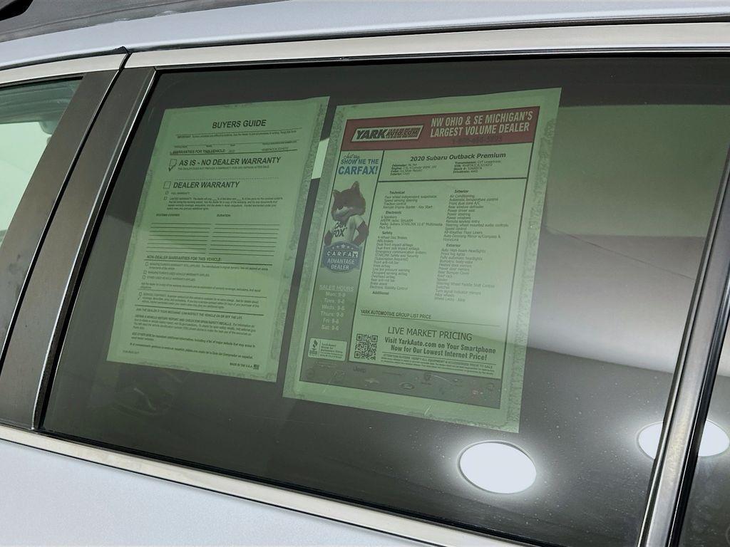 used 2020 Subaru Outback car, priced at $18,000