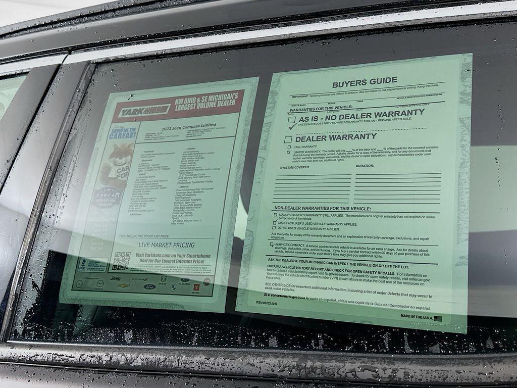 used 2022 Jeep Compass car, priced at $20,509