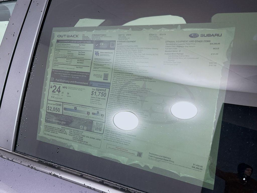 new 2026 Subaru Outback car, priced at $44,139