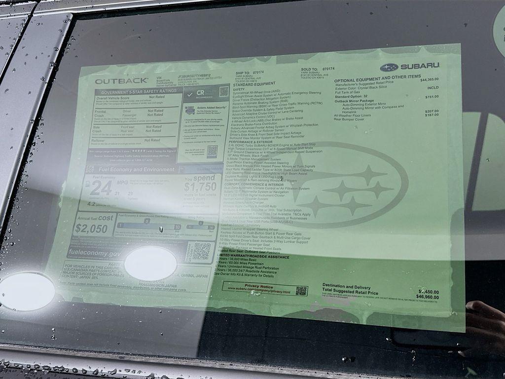 new 2026 Subaru Outback car, priced at $44,139