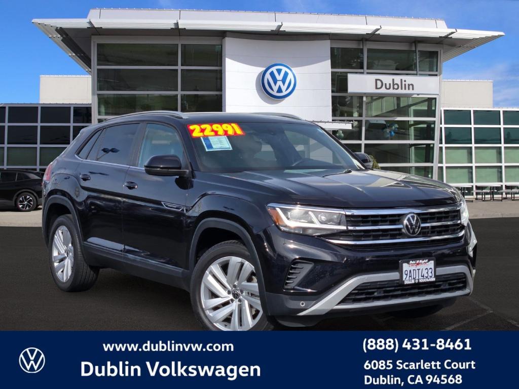 used 2021 Volkswagen Atlas Cross Sport car, priced at $21,641