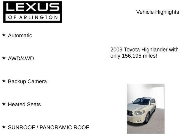 used 2009 Toyota Highlander car, priced at $8,795