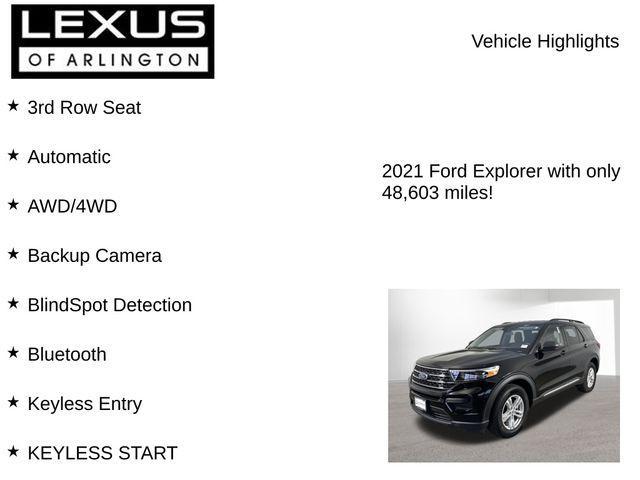 used 2021 Ford Explorer car, priced at $24,995