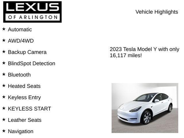 used 2023 Tesla Model Y car, priced at $30,995