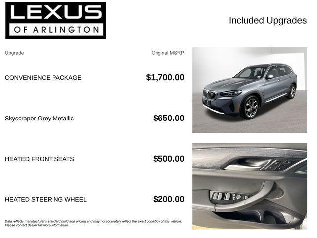 used 2024 BMW X3 car, priced at $30,995