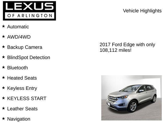 used 2017 Ford Edge car, priced at $10,995