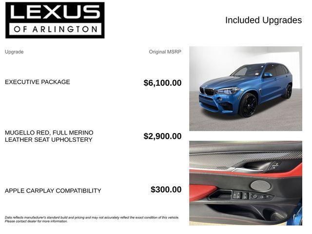 used 2018 BMW X5 M car, priced at $38,995