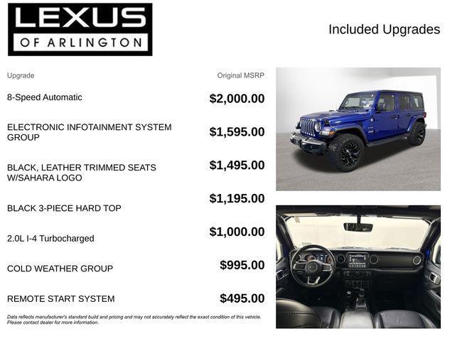 used 2018 Jeep Wrangler Unlimited car, priced at $20,495