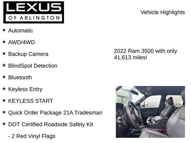 used 2022 Ram 3500 car, priced at $42,995