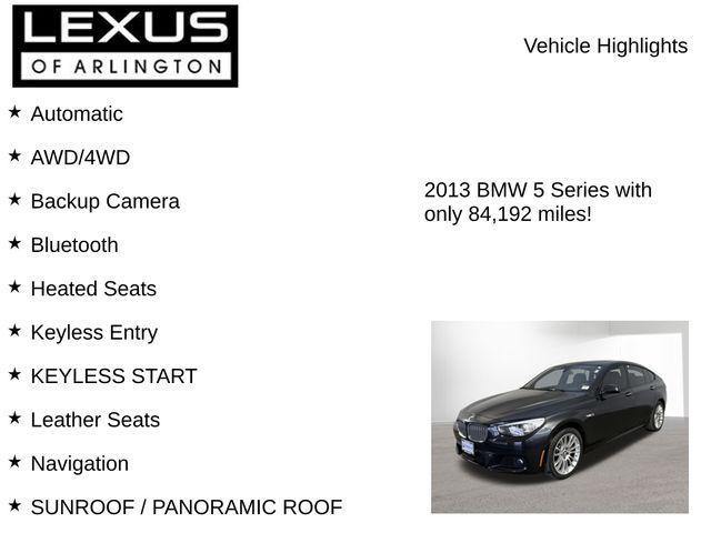 used 2013 BMW 550 Gran Turismo car, priced at $14,795