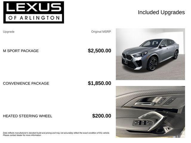 used 2025 BMW X2 car, priced at $35,995