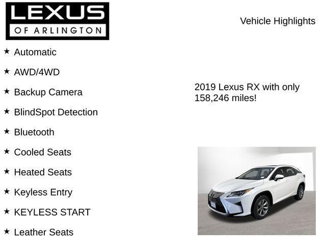 used 2019 Lexus RX 450h car, priced at $21,995