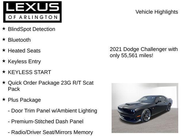 used 2021 Dodge Challenger car, priced at $30,495