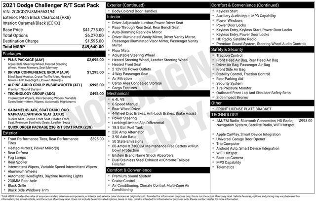 used 2021 Dodge Challenger car, priced at $31,495