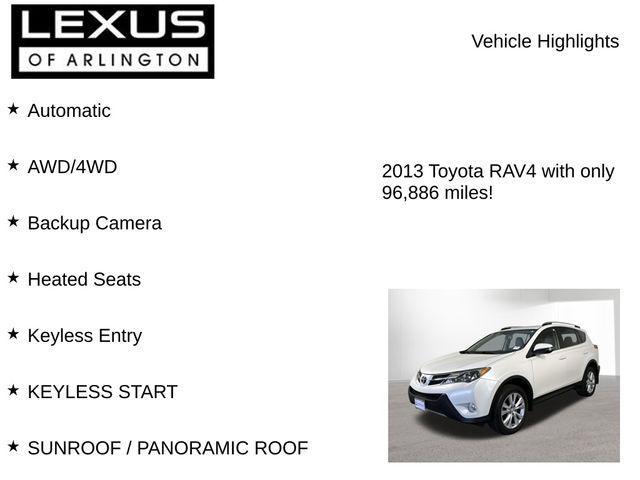 used 2013 Toyota RAV4 car, priced at $14,495
