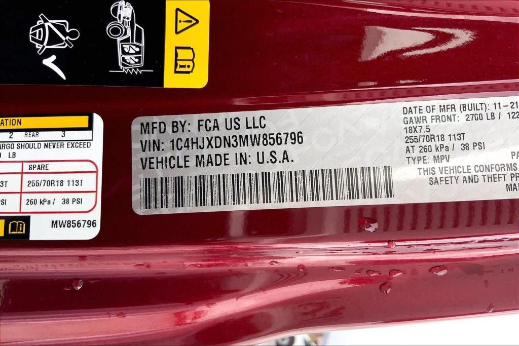 used 2021 Jeep Wrangler Unlimited car, priced at $26,921