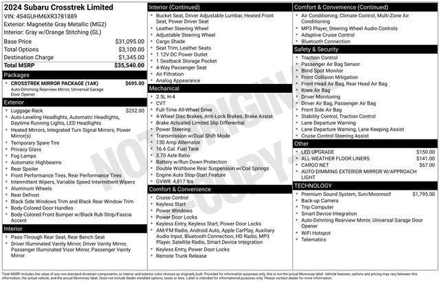 used 2024 Subaru Crosstrek car, priced at $28,999