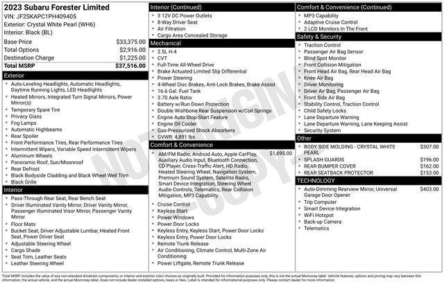 used 2023 Subaru Forester car