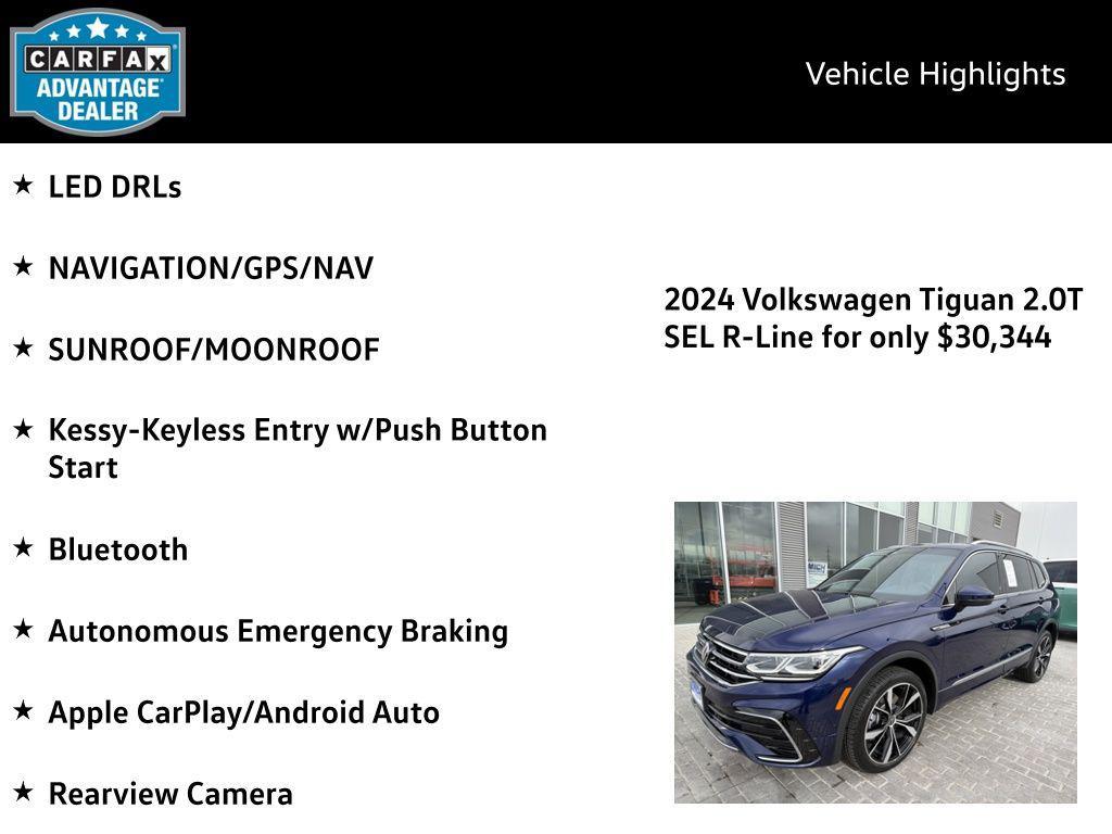 used 2024 Volkswagen Tiguan car, priced at $30,344