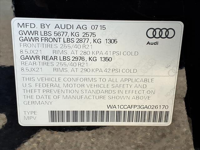 used 2016 Audi SQ5 car, priced at $18,710