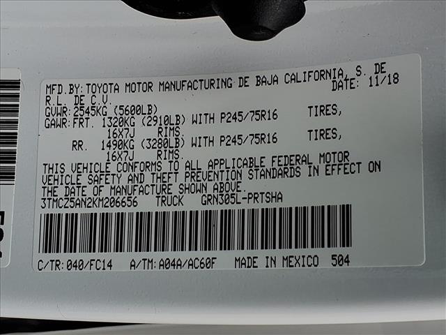 used 2019 Toyota Tacoma car, priced at $27,800