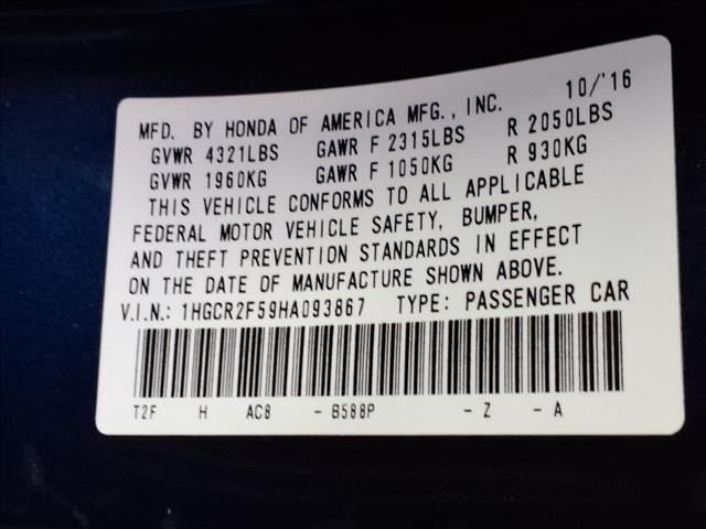 used 2017 Honda Accord car, priced at $15,450