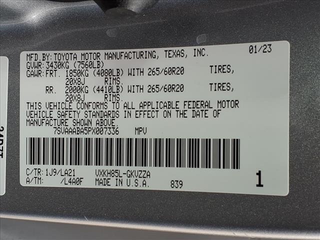 used 2023 Toyota Sequoia car, priced at $61,950