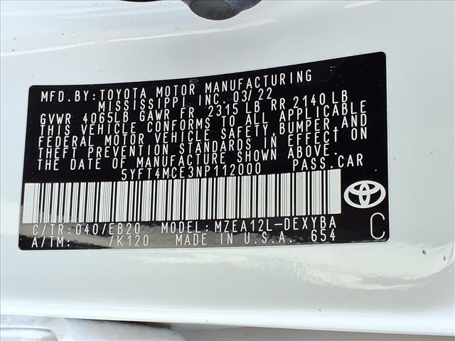 used 2022 Toyota Corolla car, priced at $26,840