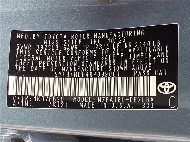 used 2024 Toyota Corolla car, priced at $20,950