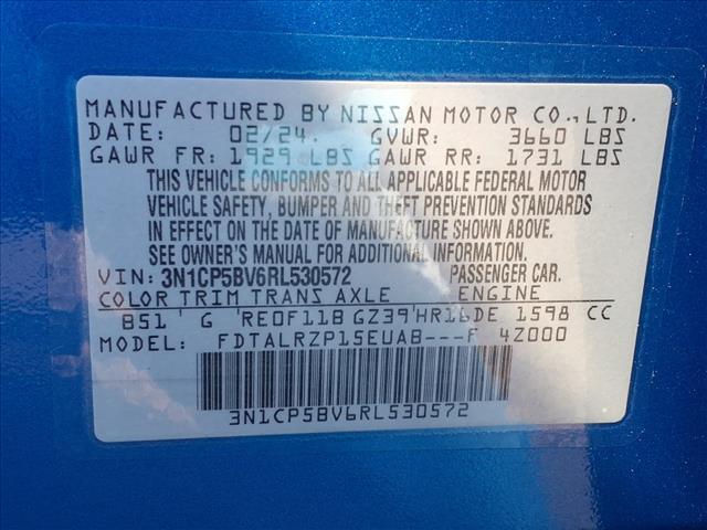 used 2024 Nissan Kicks car, priced at $17,450