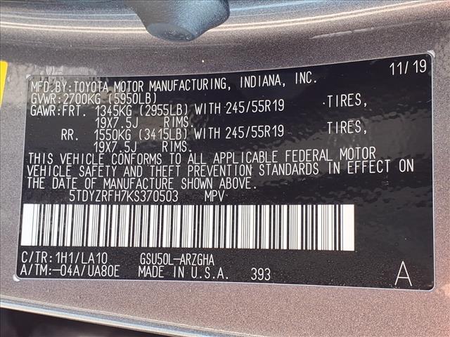 used 2019 Toyota Highlander car, priced at $30,944