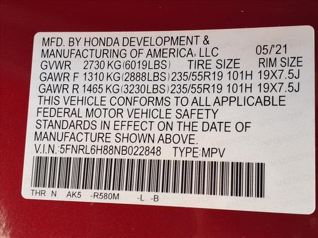used 2022 Honda Odyssey car, priced at $32,195