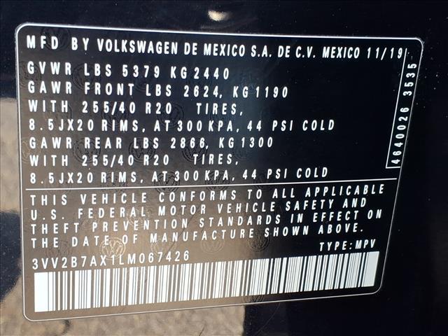 used 2020 Volkswagen Tiguan car, priced at $20,454