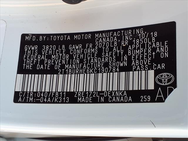 used 2019 Toyota Corolla car, priced at $14,500