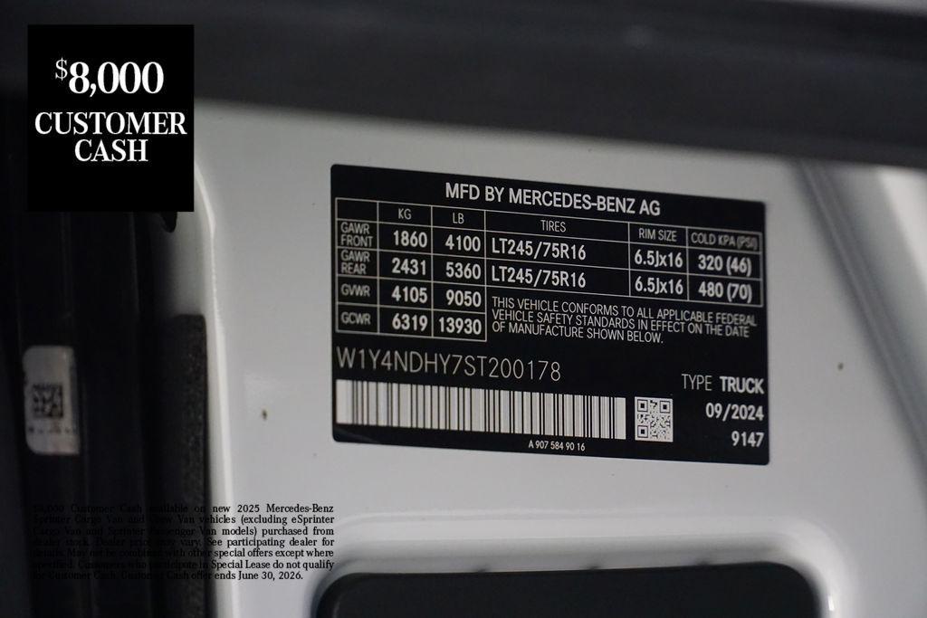 new 2025 Mercedes-Benz Sprinter 2500 car, priced at $60,577