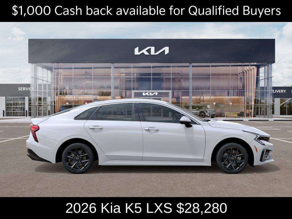 new 2026 Kia K5 car, priced at $28,280