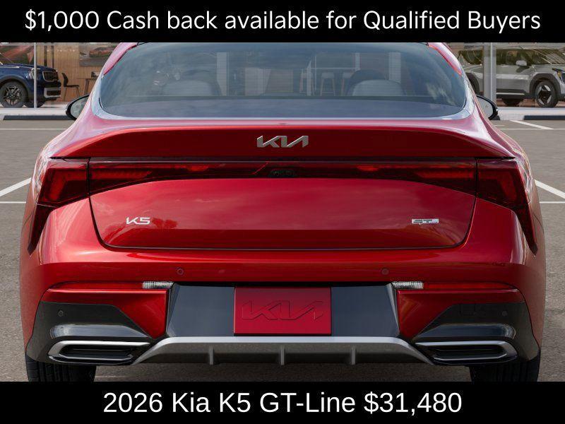 new 2026 Kia K5 car, priced at $31,480