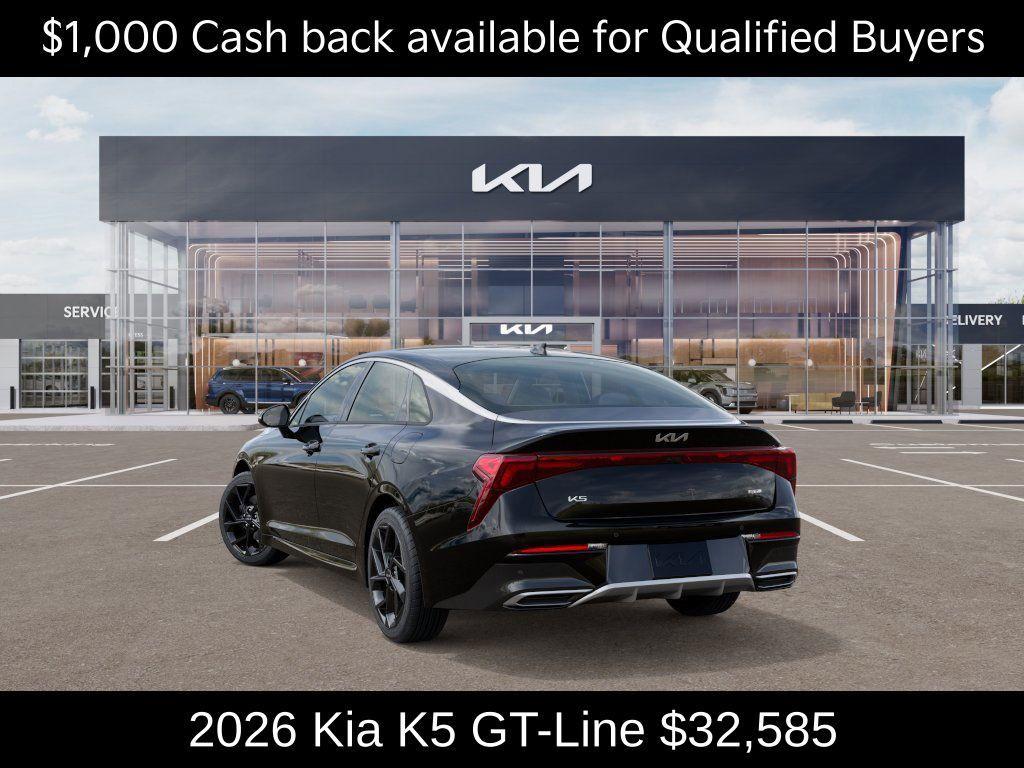 new 2026 Kia K5 car, priced at $32,585