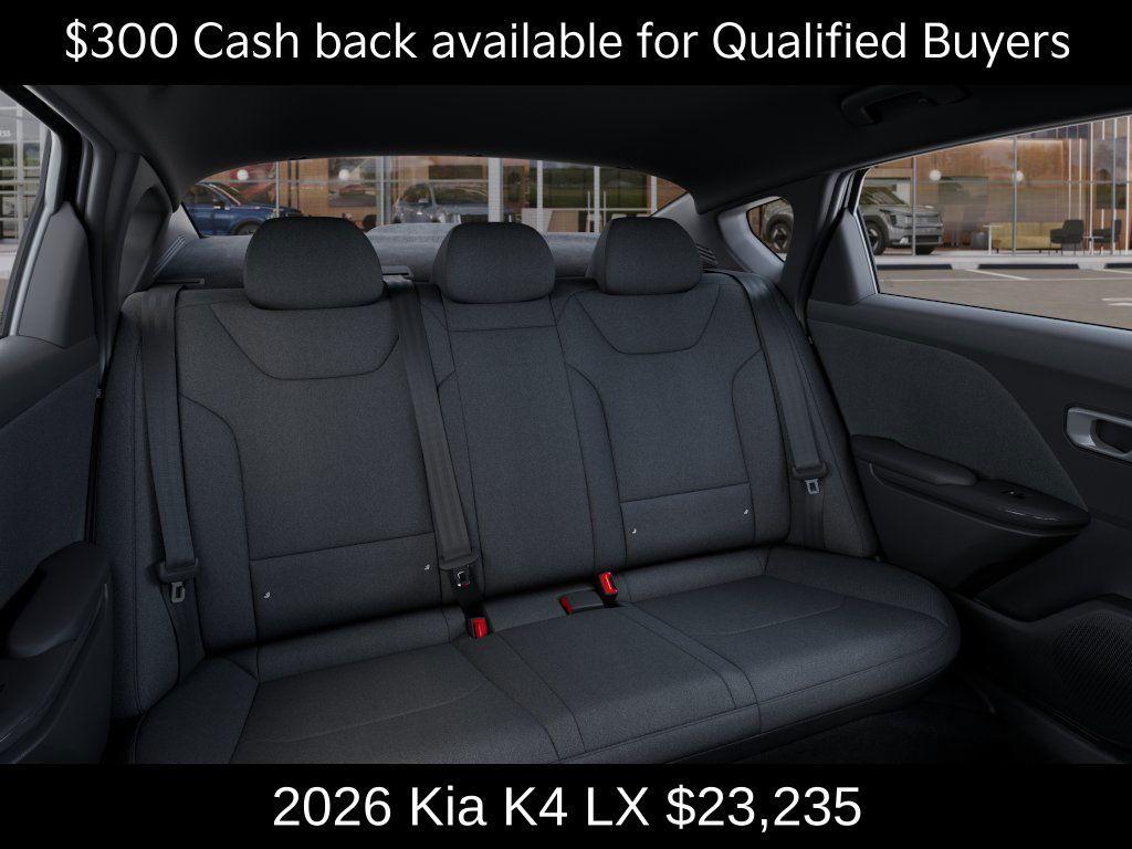 new 2026 Kia K4 car, priced at $23,235