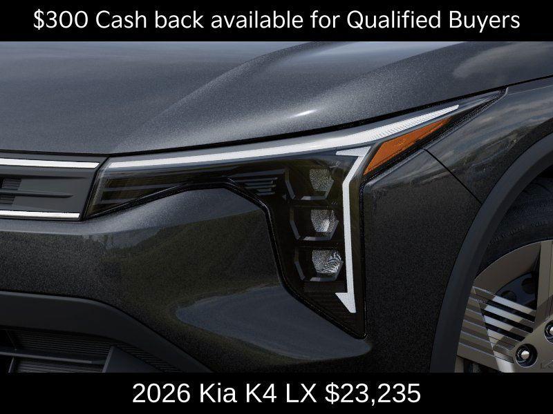 new 2026 Kia K4 car, priced at $23,235