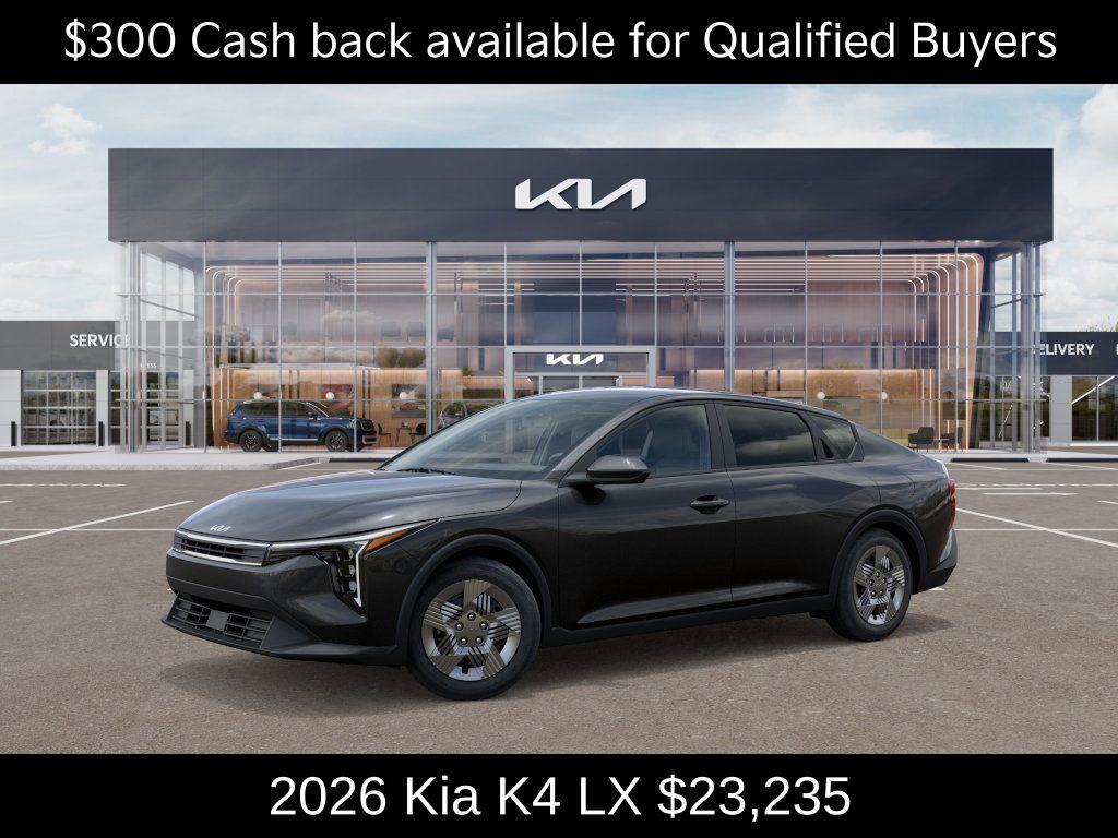 new 2026 Kia K4 car, priced at $23,235