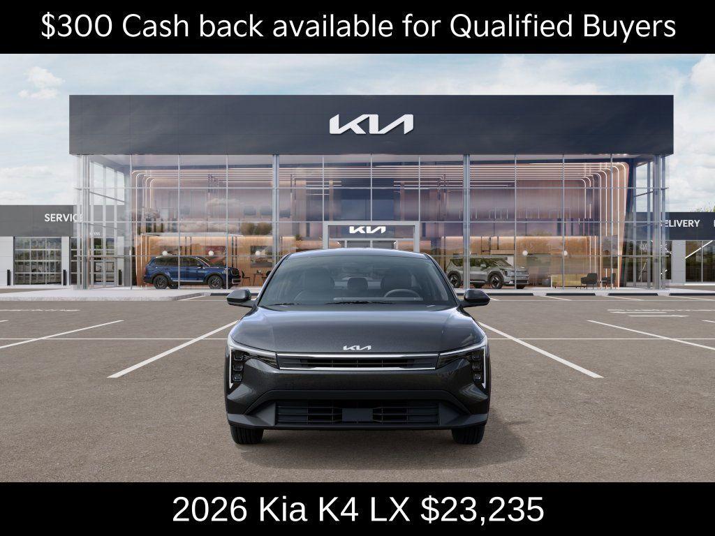 new 2026 Kia K4 car, priced at $23,235