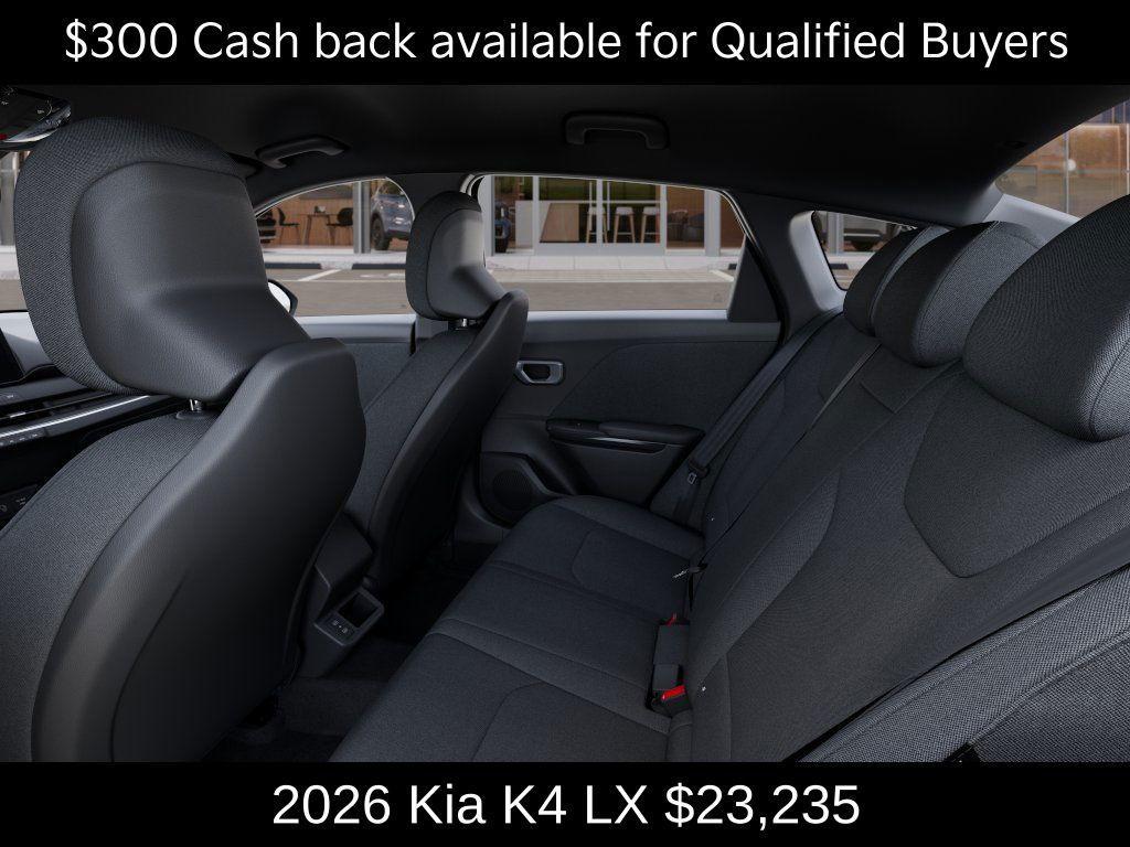 new 2026 Kia K4 car, priced at $23,235