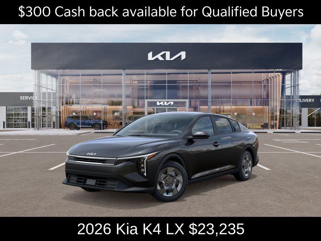 new 2026 Kia K4 car, priced at $23,235