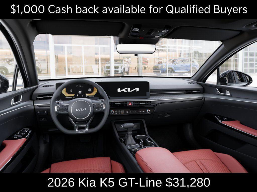 new 2026 Kia K5 car, priced at $31,280