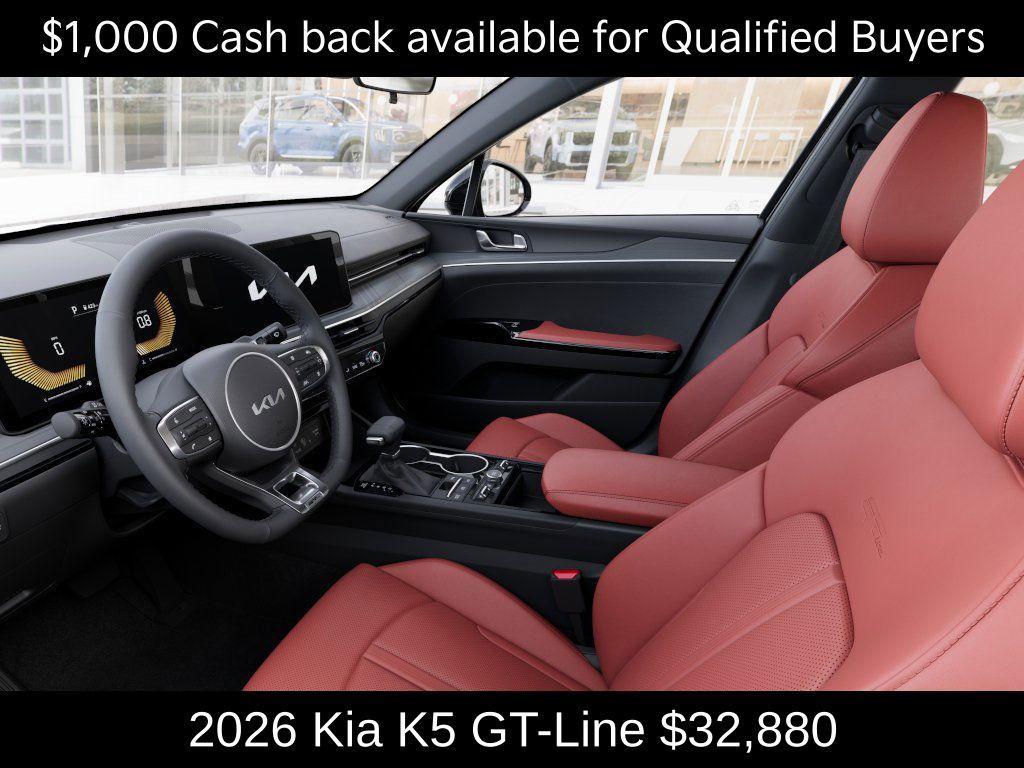 new 2026 Kia K5 car, priced at $32,880