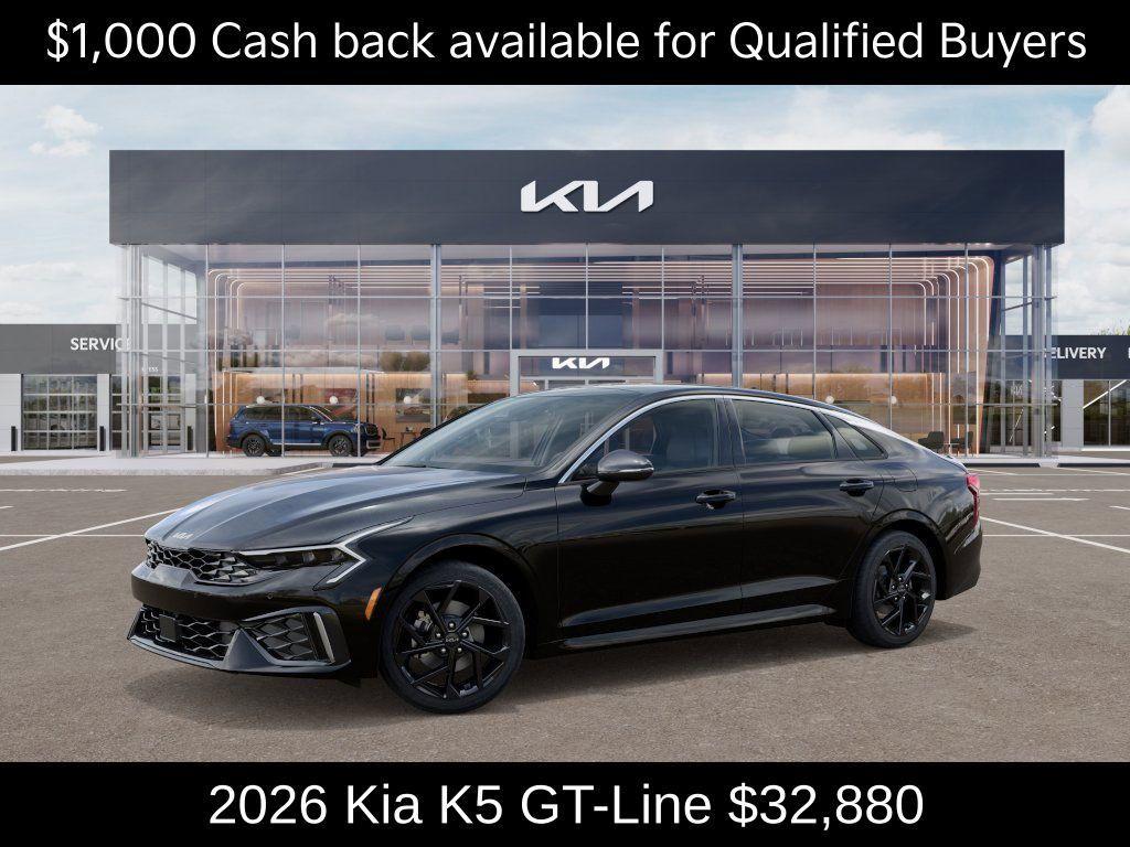 new 2026 Kia K5 car, priced at $32,880