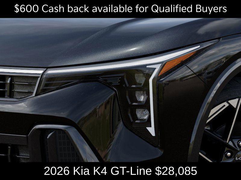 new 2026 Kia K4 car, priced at $28,085
